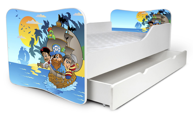 Pirate Bed With Long Drawer